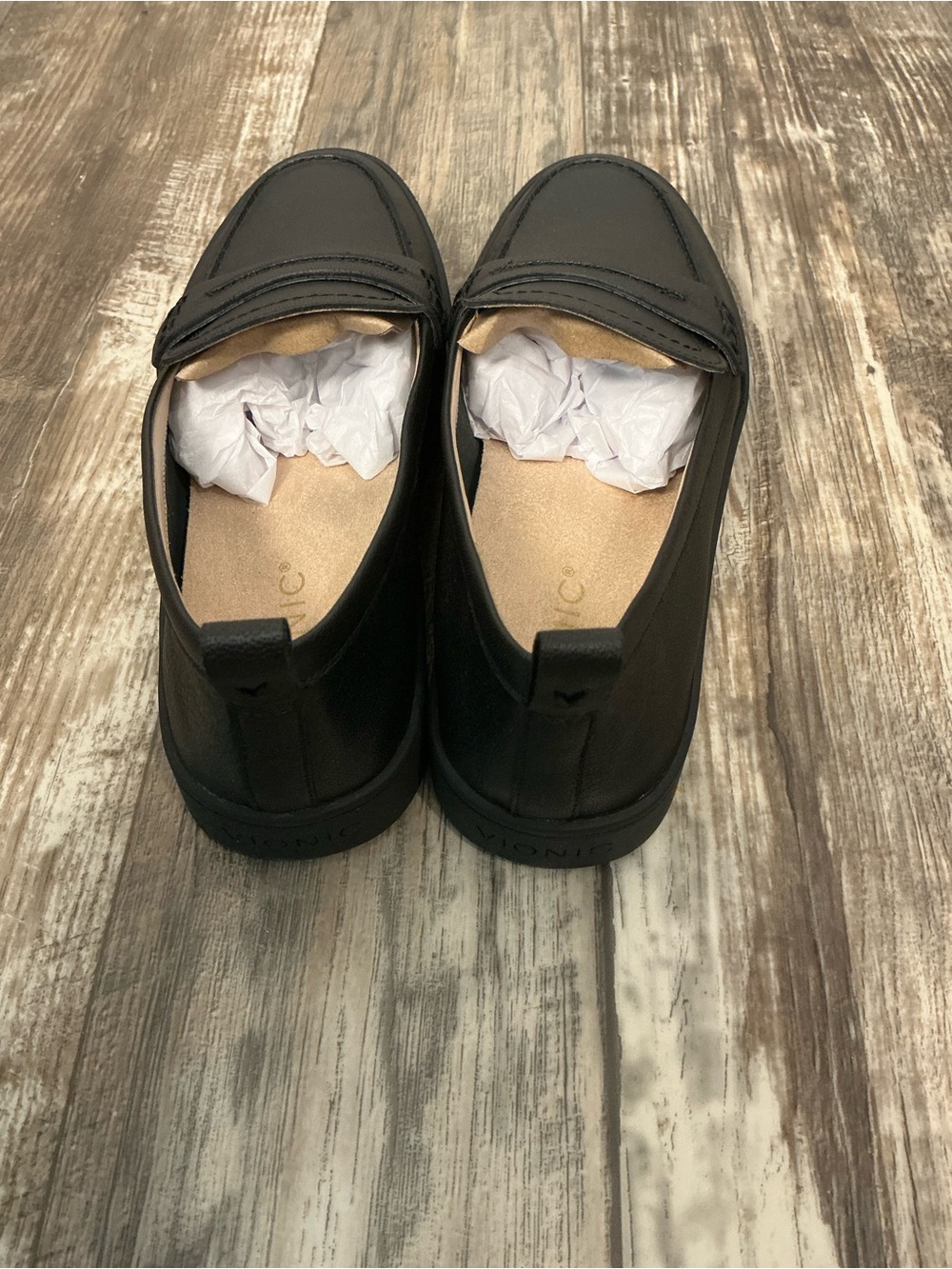 Vionic Women’s Black Leather Penny Loafer Slip-On Size 8.5 - Picture 13 of 16